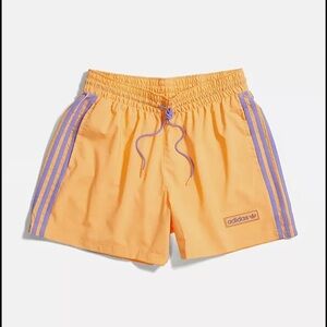adidas Originals 'Summer Club' swim shorts in orange
